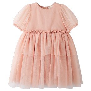 LIL' ATELIER Misty Rose Liberty Tulle Dress