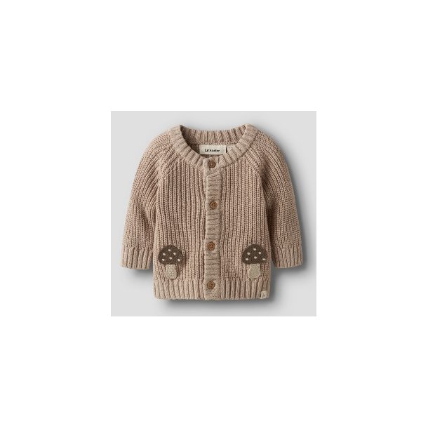 LIL' ATELIER Oxford Tan Elmen Strik Cardigan