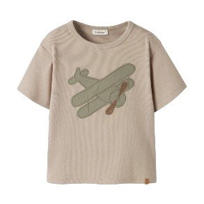 LIL' ATELIER Oxford Tan Halli Bluse