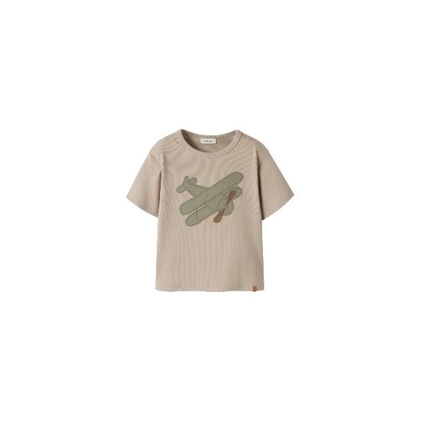LIL' ATELIER Oxford Tan Halli Bluse