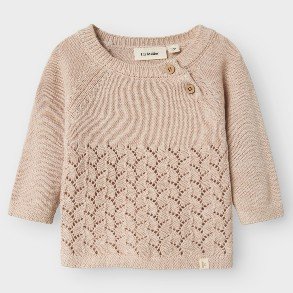 LIL' ATELIER Pastel Parchmen Melange Olga Strik Bluse