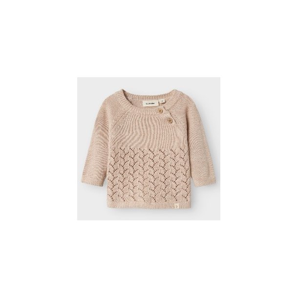 LIL' ATELIER Pastel Parchmen Melange Olga Strik Bluse