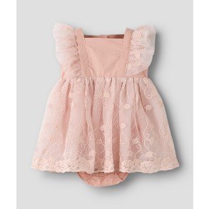 LIL' ATELIER Peach Whip Feya Tulle Body Dress