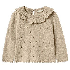 LIL' ATELIER Safran Melange Nalo Strik Bluse