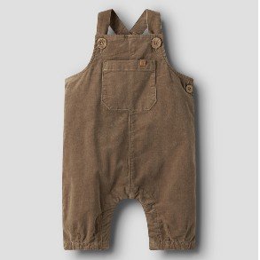 LIL' ATELIER Sepia Tint Somba Overall