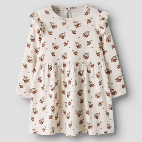 LIL' ATELIER Turtledove Apple Gayo Kjole