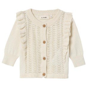 LIL' ATELIER Turtledove Fhija Strik Cardigan