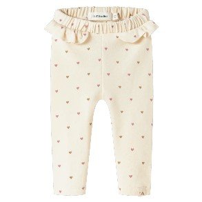 LIL' ATELIER Turtledove Heart Nalo Leggings