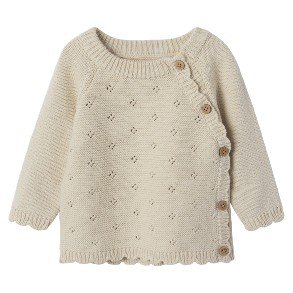 LIL' ATELIER Turtledove Laguna Baby Strik Bluse