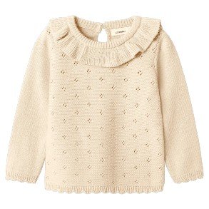 LIL' ATELIER Turtledove Laguna Strik Bluse