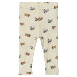 LIL' ATELIER Turtledove Melange Plane Nalu Wool Leggings