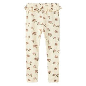 LIL' ATELIER Turtledove Peony Gavo Leggings