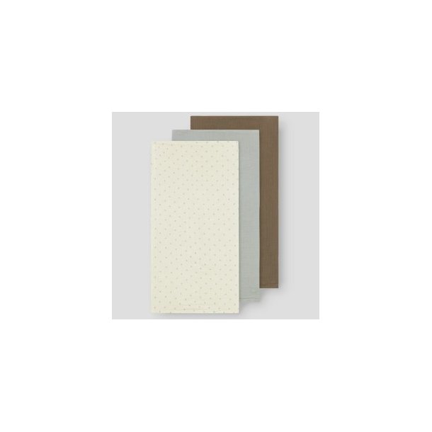LIL' ATELIER Turtledove Pigeonsep Fergie 3 Pack Stofbleer