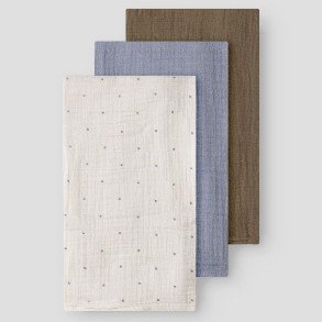 LIL' ATELIER Turtledove Sepia Leys 3 Pack Nappies