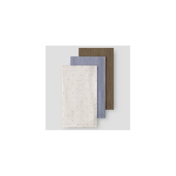 LIL' ATELIER Turtledove Sepia Leys 3 Pack Nappies