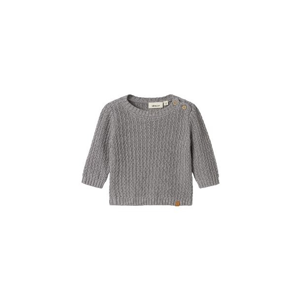 LIL' ATELIER Ultimate Grey Anto Strik Bluse