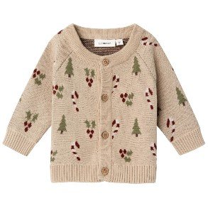 LIL' ATELIER Warm Sand Lamao Strik Cardigan