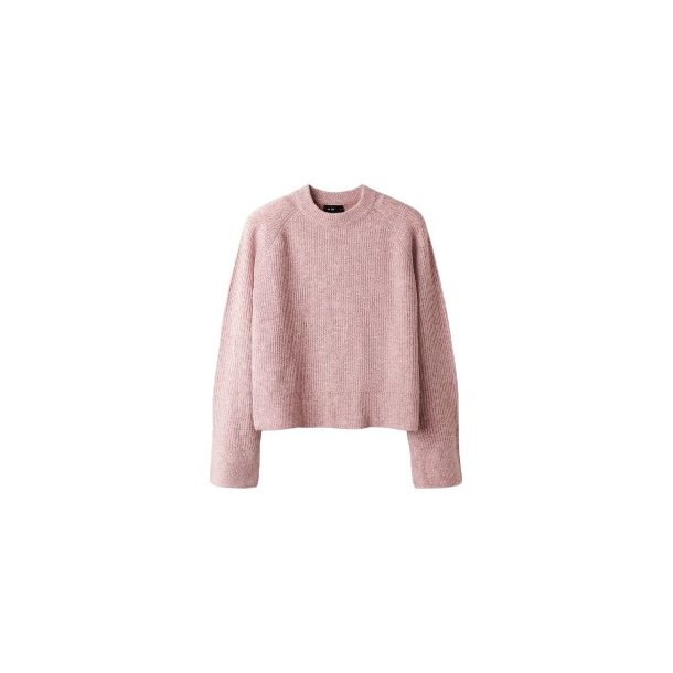 LMTD Bleached Mauve Leave Strik Bluse