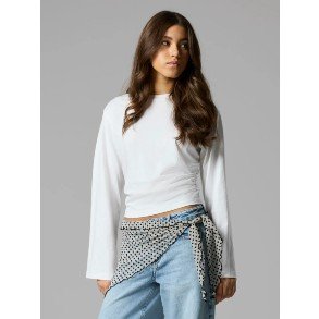 LMTD Bright White Vegat Bluse