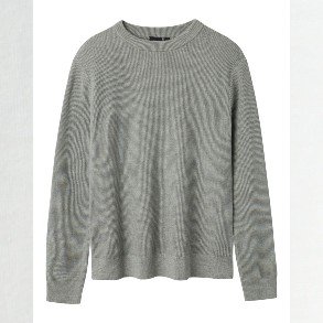 LMTD Grey Melange Las Strik Bluse