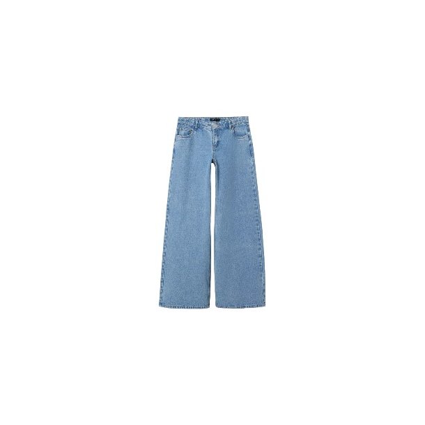LMTD Light Blue Denim Izza Wide Jeans