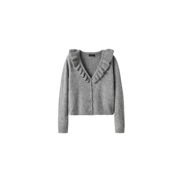 LMTD Light Grey Melange Reave Strik Cardigan
