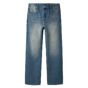 LMTD Medium Blue Dirty Wash Izza Loose Jeans