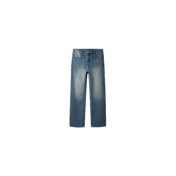 LMTD Medium Blue Dirty Wash Izza Loose Jeans