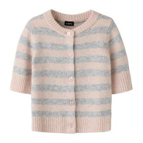 LMTD Tropical Peach Light Grey Bynthe Cardigan