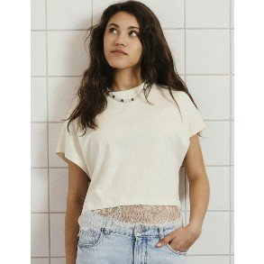 LMTD White Alyssum Bella T Shirt