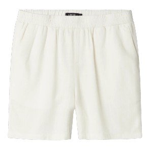 LMTD White Inen Shorts