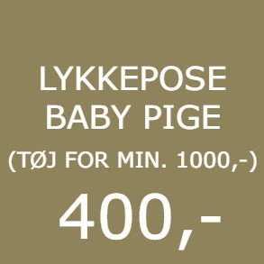 LYKKEPOSE Tøj Til Baby Pige - HUSET 17