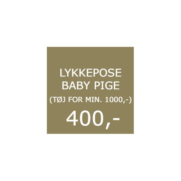 LYKKEPOSE Tøj Til Baby Pige - HUSET 17