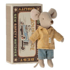 MAILEG Big Brother Mouse Yellow Shirt in a Box