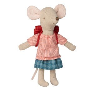 MAILEG Big Sister With Red Bag Mouse