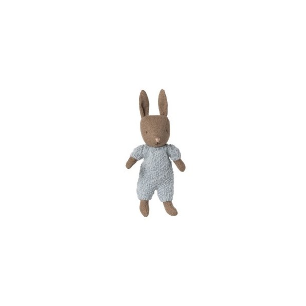 MAILEG Brown Blue Knitted Micro Rabbit