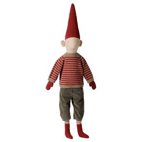MAILEG Christmas Boy Striped Knitted Sweater Size 5