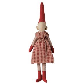 MAILEG Christmas Girl Red Dress Size 1
