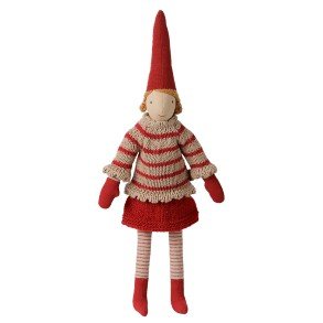 MAILEG Christmas Girl Striped Knitted Sweater Size 2