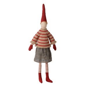 MAILEG Christmas Girl Striped Knitted Sweater Size 3