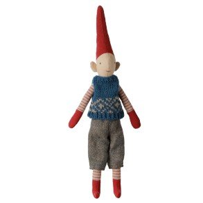MAILEG Christmas Boy Blue Knitted Vest Size 1