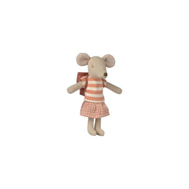 MAILEG Coral Big Sister Tricycle Mouse