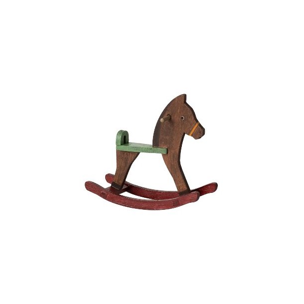 MAILEG Dark Brown Rocking  Horse