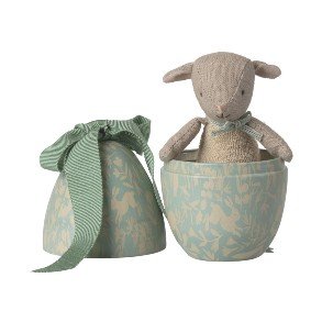 MAILEG Dusty Mint Small Easter Egg With Micro Lamb