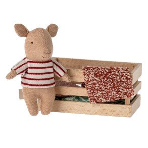 MAILEG Girl Pig In A Box