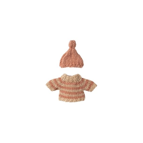MAILEG Knitted Sweater And Hat Big Sister Mouse