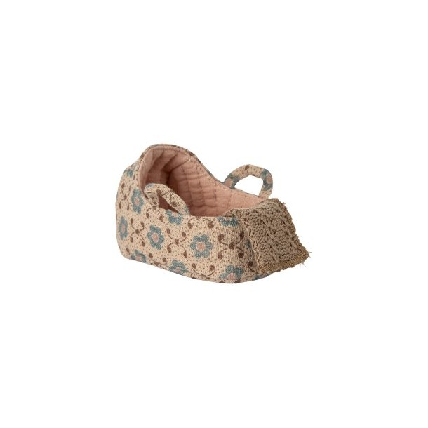 MAILEG Rose Carry Cot Baby Mouse