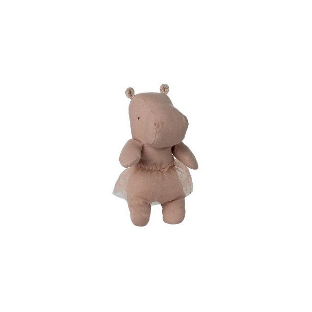 MAILEG Soft Rose Safari Friends Hippo With Skirt