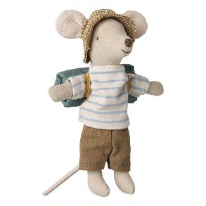 MAILEG Stripes Big Brother Hiker Mouse