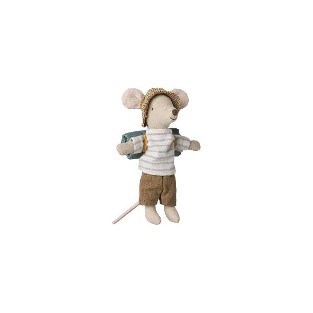 MAILEG Stripes Big Brother Hiker Mouse